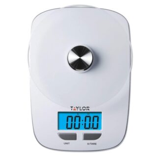 Báscula de cocina digital con plataforma de vidrio