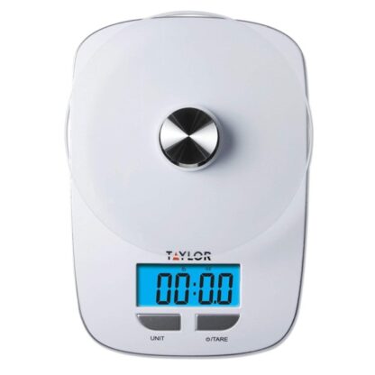 Báscula de cocina digital con plataforma de vidrio